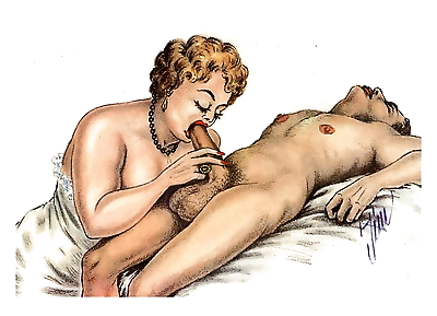 Erotic Vintage drawing
